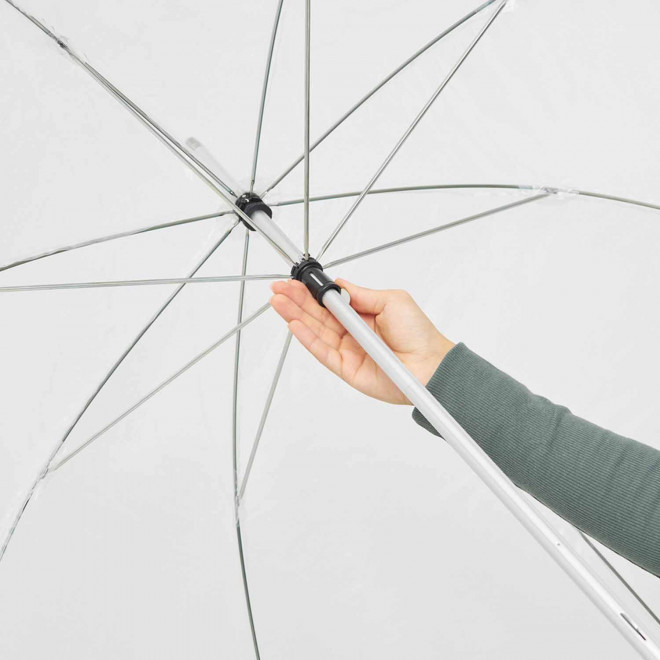 PARAPLUIE TRANSPARENT CANNE PERSONNALISABLE 'LENCO'