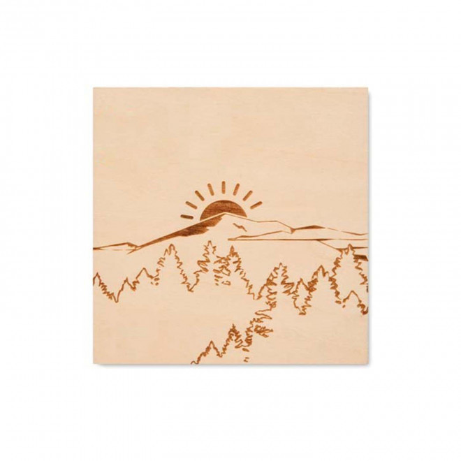 SOUS BOCK EN BOIS PERSONNALISABLE 'GOLO'