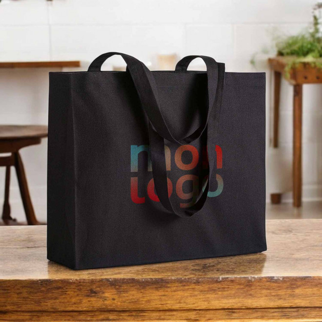 SAC COTON AVEC SOUFFLET PERSONNALISABLE 'MIRAMAR COULEUR'