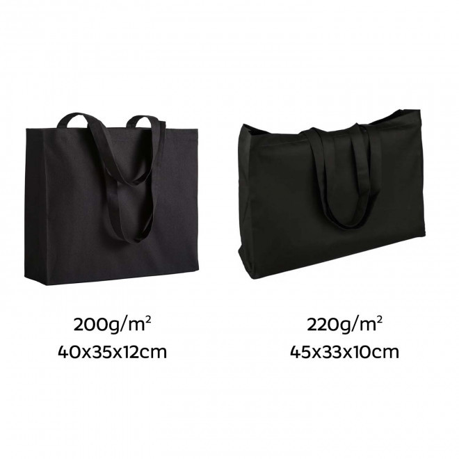 SAC COTON AVEC SOUFFLET PERSONNALISABLE 'MIRAMAR COULEUR'