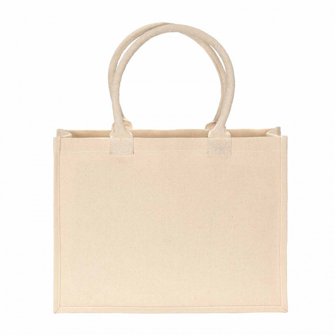 SAC SHOPPING EN COTON LAMINE PERSONNALISABLE 'PERLOUTA'