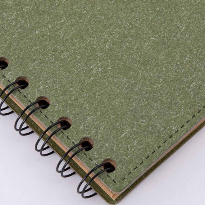 CARNET A5 PERSONNALISE EN CARTON RECYCLE 'PIQUE'