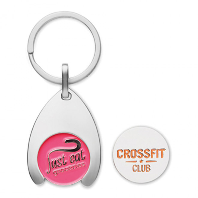 PORTE CLES JETON PERSONNALISE 'EUROMETAL PLUS SHAPE'