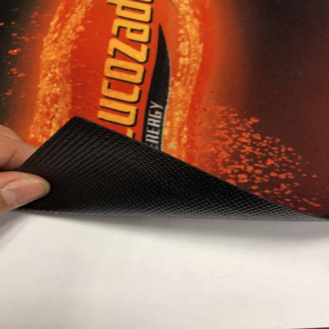 TAPIS INTERIEUR PUBLICITAIRE 'MILOW POLYESTER TRICOTE'