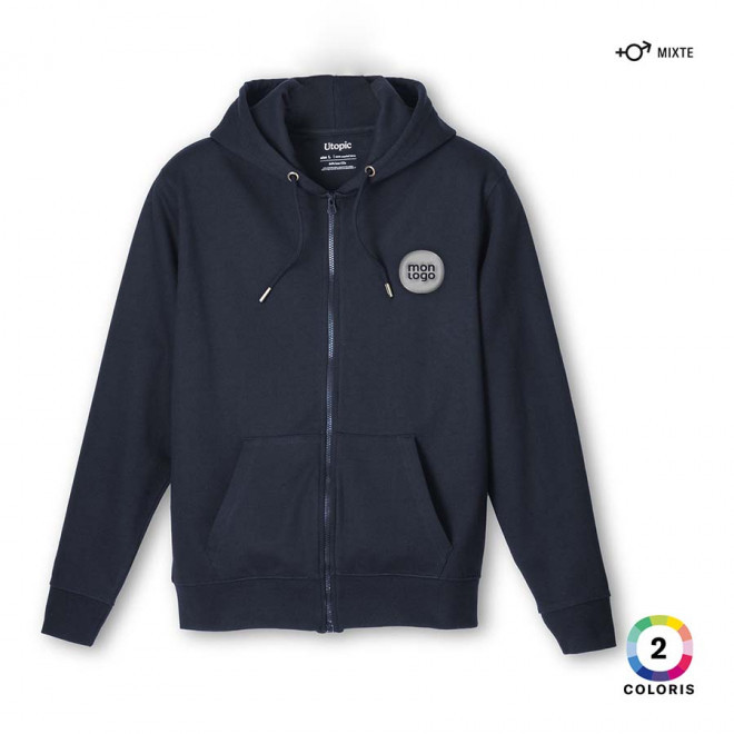 SWEAT ZIPPE MIXTE UTOPIC® PUBLICITAIRE 'ZITTO'
