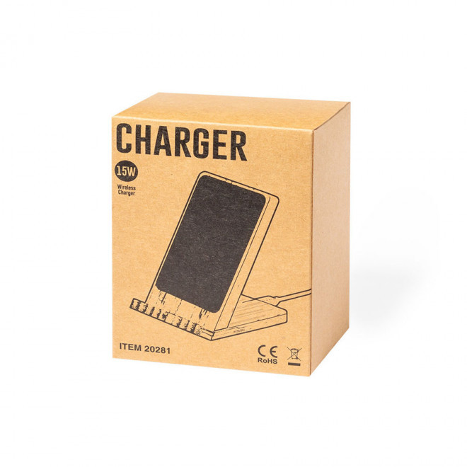 CHARGEUR INDUCTION 15W LED PUBLICITAIRE 'BAMBERCHARG'