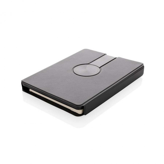 CARNET AVEC CHARGEUR EN PU RCS PUBLICITAIRE 'CHARBOOK'