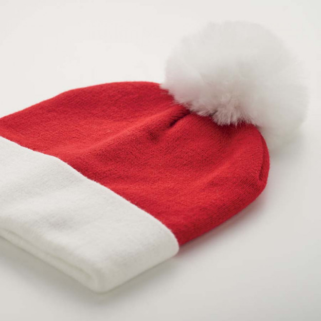 BONNET NOEL PERSONNALISABLE TRICOTE AVEC REVERS 'TRIKA'