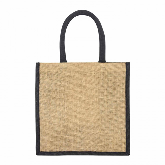 SAC EN JUTE PERSONNALISABLE SOUFFLET COLORE 'FALI'