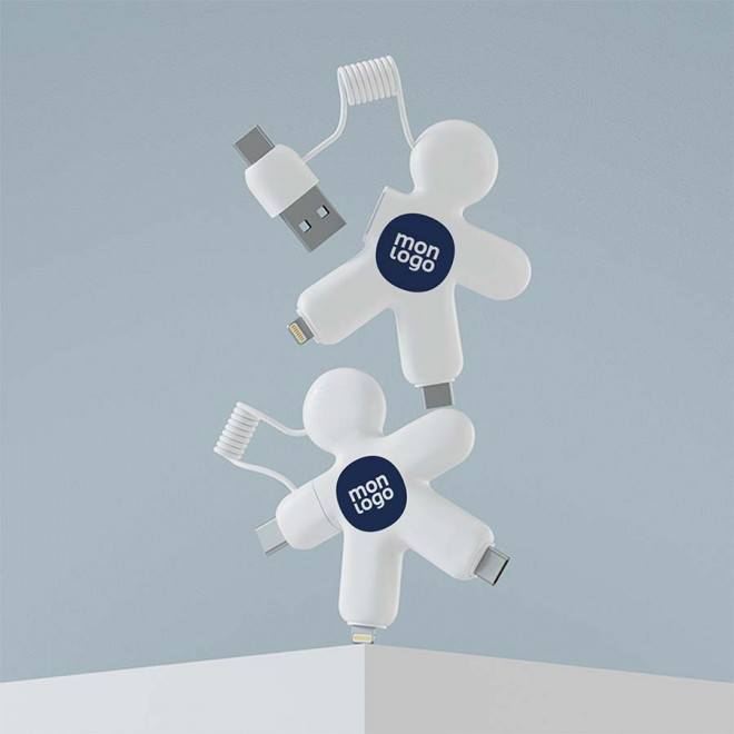 CABLE DE CHARGEMENT PERSONNALISABLE XOOPAR® 'BUDDY CABLE' 