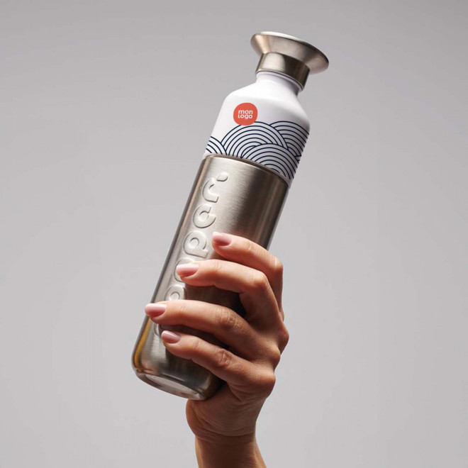 BOUTEILLE PERSONNALISÉE EN ACIER DOPPER® 490 ML 'LOSTRI'