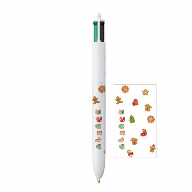 BOITE PERSONNALISABLE 1 STYLO BIC 4 COULEURS 'ALSACE'