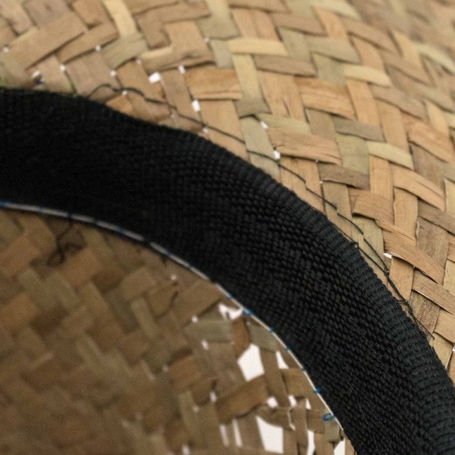 CHAPEAU DE PAILLE NATURELLE PERSONNALISABLE 'LUA COWBOY'