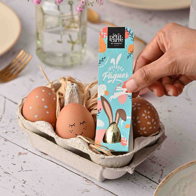 CARTE PERSONNALISABLE AVEC OEUF 'OSTERN'