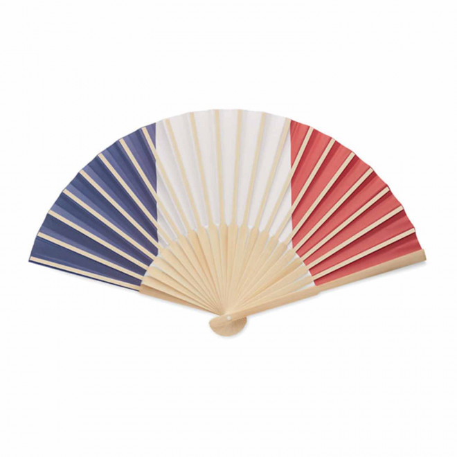 EVENTAIL EN BAMBOU PERSONNALISABLE 'FANNY FLAG'