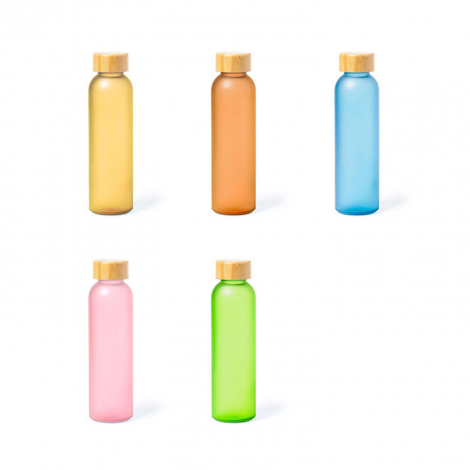 BOUTEILLE EN VERRE PERSONNALISABLE 500 ML 'LODY COLOR'