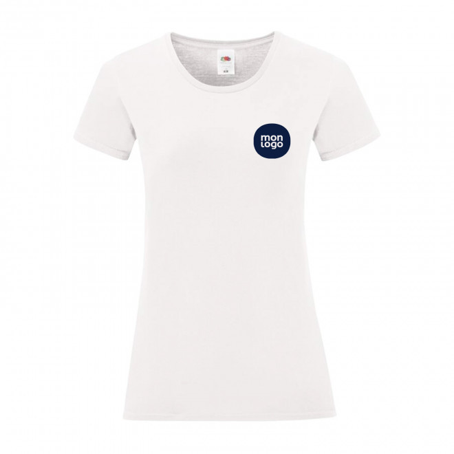 TEE SHIRT PERSONNALISABLE FEMME BLANC 'MALBRO 150'