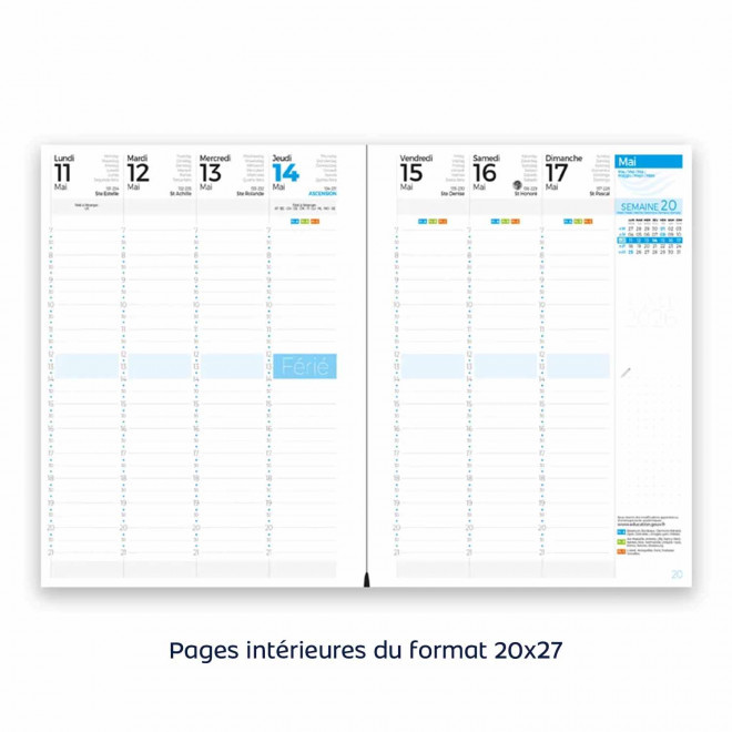 AGENDA PERSONNALISÉ 2025 PERSONNALISABLE 'PHARO'