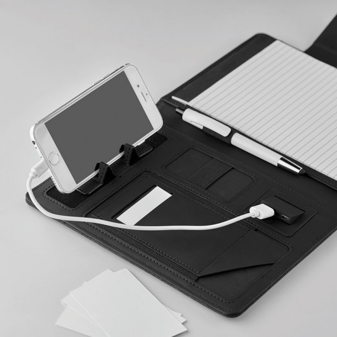 CONFÉRENCIER A5 OU A4 PERSONNALISABLE AVEC BATTERIE DE SECOURS 4000 MAH 'WEISSEN'