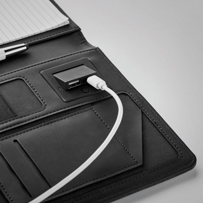 CONFÉRENCIER A5 OU A4 PERSONNALISABLE AVEC BATTERIE DE SECOURS 4000 MAH 'WEISSEN'