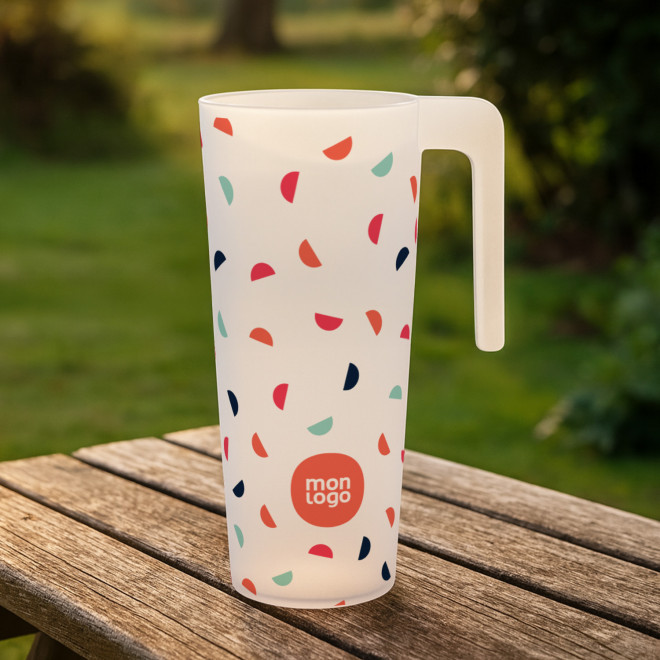 GOBELET AVEC POIGNEE PERSONNALISEE 100CL 'CUPA QUADRI'