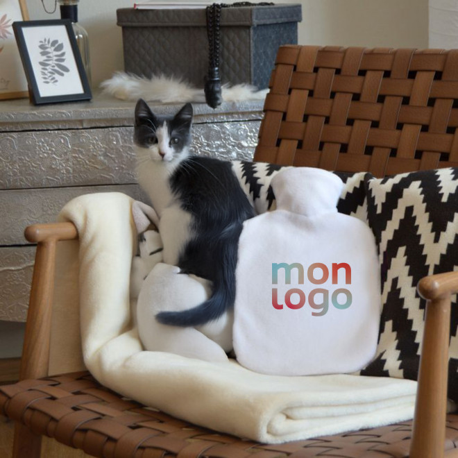 BOUILLOTTE 1.8L HOUSSE POLAIRE PERSONNALISABLE 'CALDA'