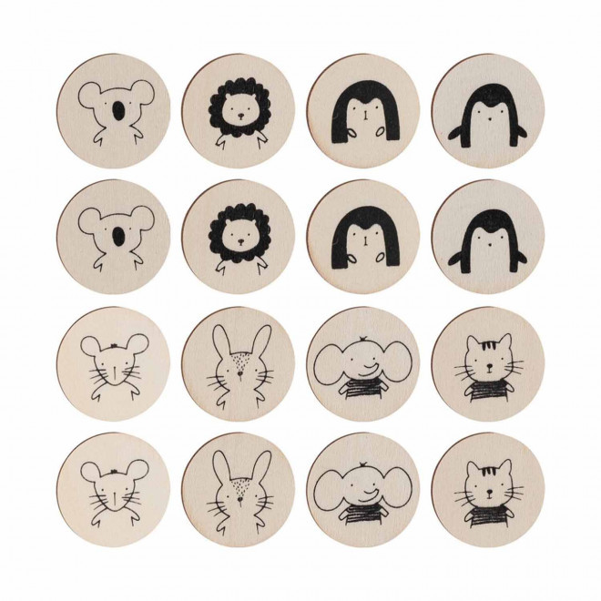 JEU DE MEMO A COLORIER PERSONNALISE 'CHOUPI'