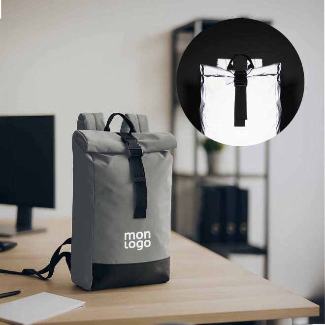 SAC ROLLTOP REFLECHISSANT PERSONNALISE 'MUNSCHI'