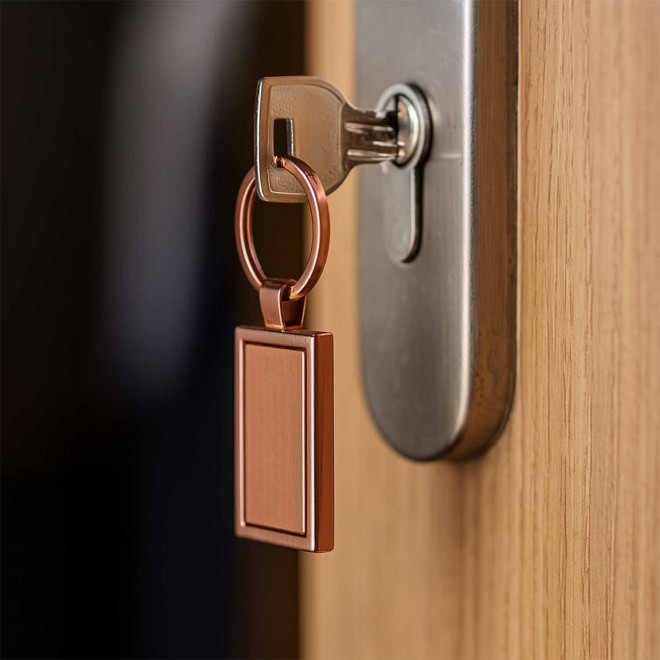 PORTE CLES PERSONNALISE EN METAL 'ANTONETTE'