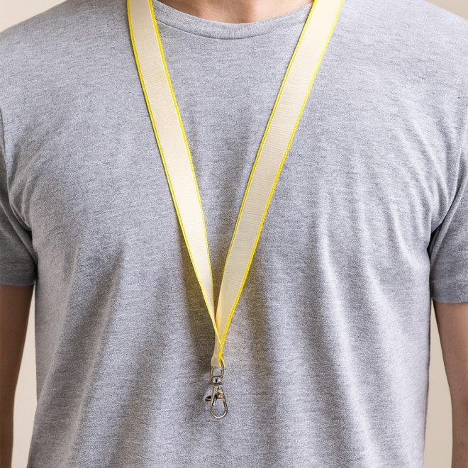 LANYARD AVEC SATIN PERSONNALISABLE 'LUNGO SATIN'