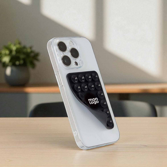 SUPPORT TELEPHONE PERSONNALISABLE  VENTOUSE 'MINOUCHE'
