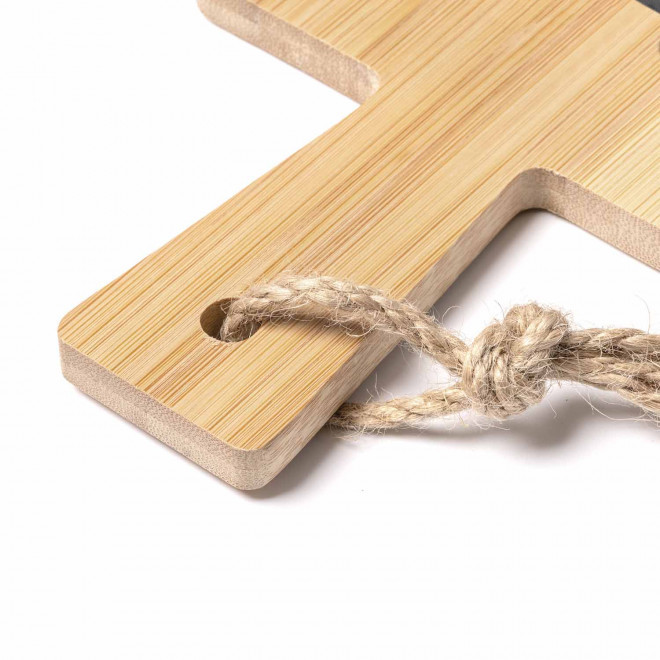 PLANCHE PERSONNALISABLE EN BAMBOU ET ARDOISE 'DOISA'