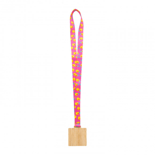 MEDAILLE EN BAMBOU PERSONNALISEE 'BERCA CARRE'