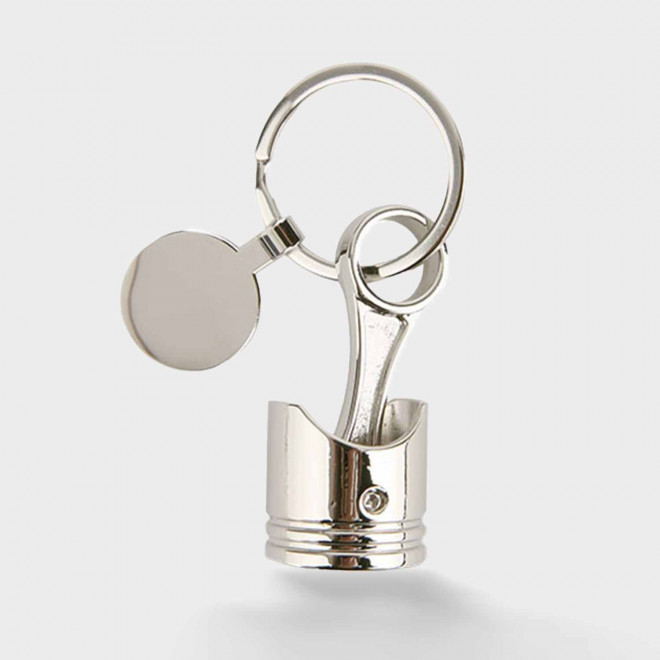 PORTE CLE EN METAL PERSONNALISABLE 'METALO PISTON'