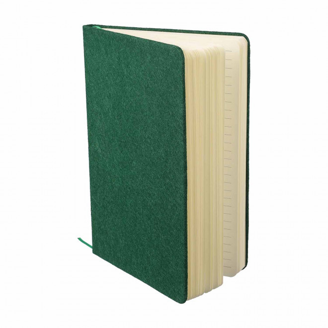 CARNET PERSONNALISABLE EN FEUTRINE RECYCLE 'PEA'