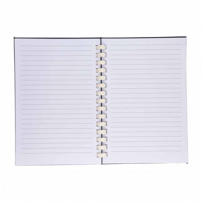 CARNET PERSONNALISABLE A5 RPET A SPIRALES 'NUTS'