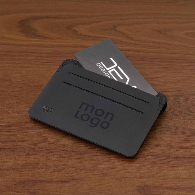 PORTE CARTES PERSONNALISABLE EN PU 'OLYMPOS'