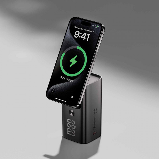 POWERBANK MAGNETIQUE 15000MAH PERSONNALISABLE 'URVI'