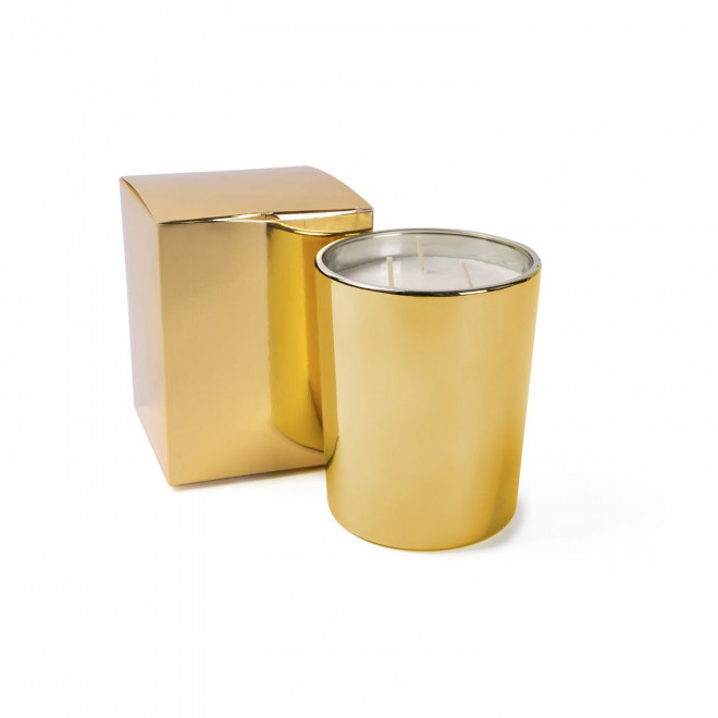 BOUGIE 3 MECHES BOITE BRILLANTE PERSONNALISABLE 'LORENA'