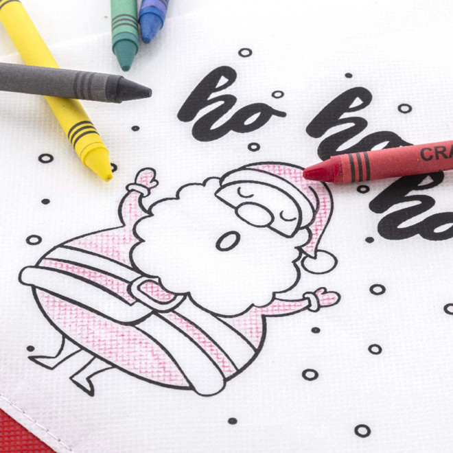 BONNET PERE NOEL A COLORIER PERSONNALISABLE 'COLKIDS'