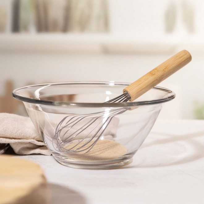 FOUET DE CUISINE MANCHE BAMBOU PERSONNALISABLE 'OEUF'