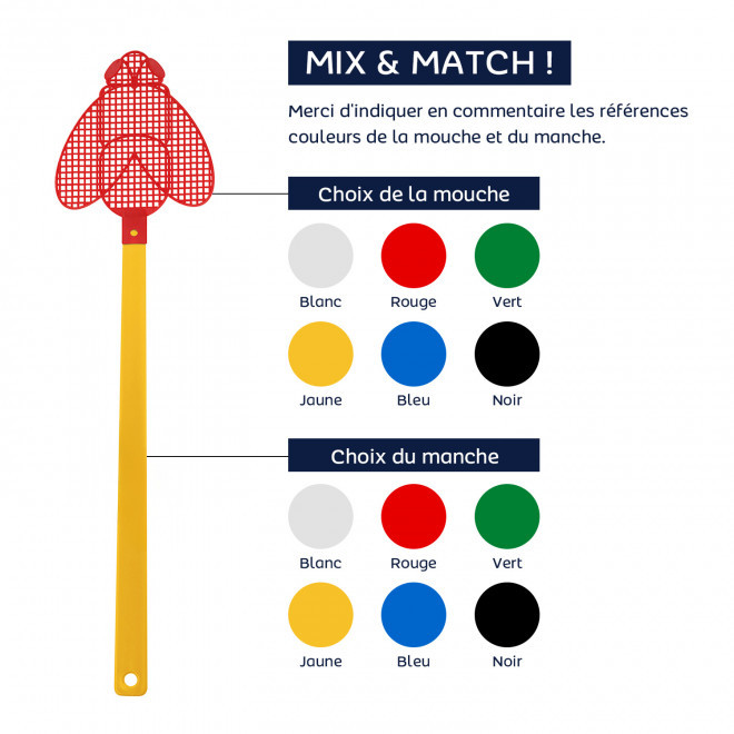 TAPETTE A MOUCHE MIX&MATCH PERSONNALISABLE 'FLYVE'