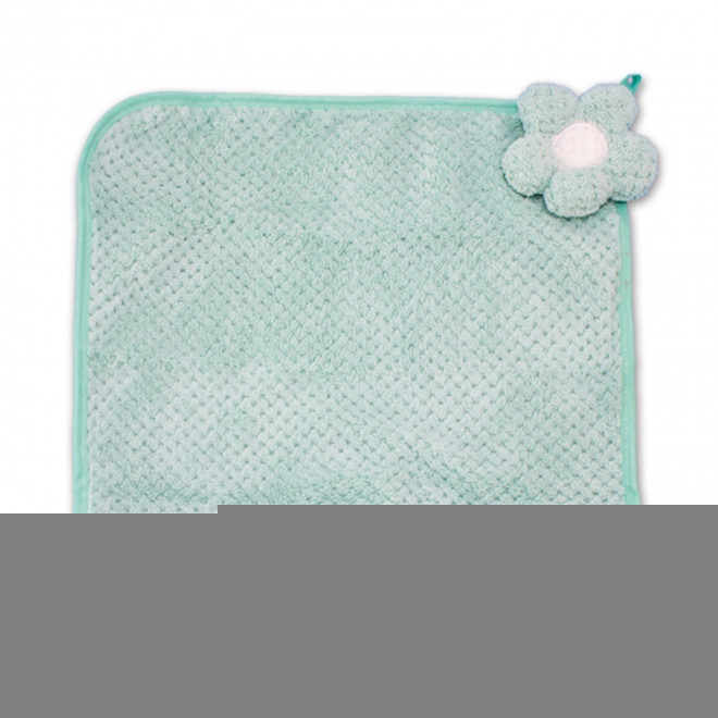 SET 12 SERVIETTES PERSONNALISABLE 'WOUFFY FLEURS'