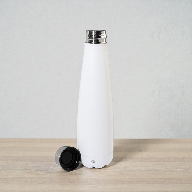 BOUTEILLE PUBLICITAIRE EN ACIER RECYCLE 600ML 'POIRY'