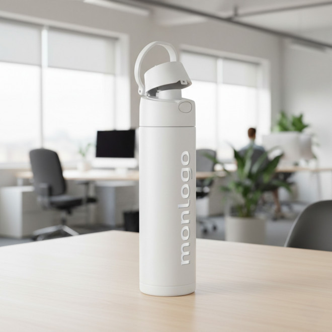 GOURDE PUBLICITAIRE EN ACIER RECYCLE 650ML 'VERSATO'
