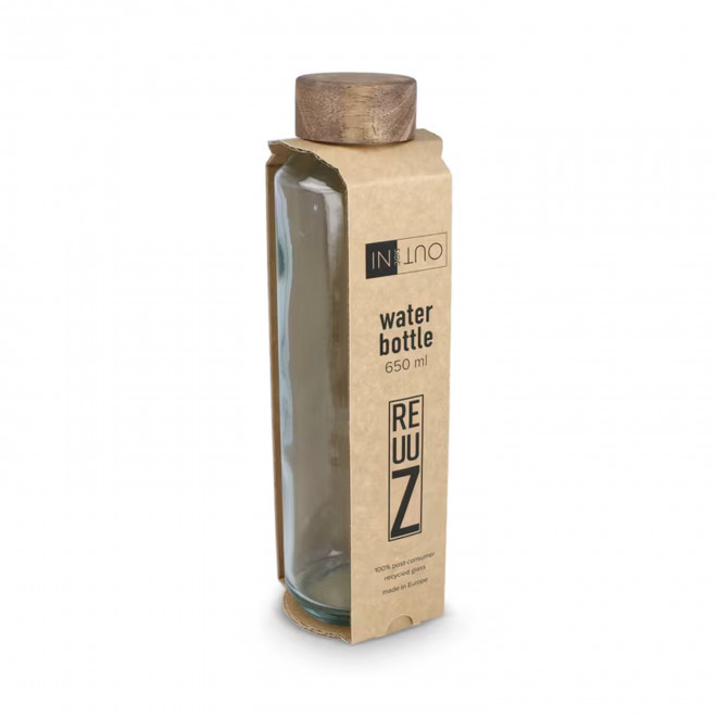 BOUTEILLE PERSONNALISABLE EN VERRE RECYCLE 650ML 'LODO R'