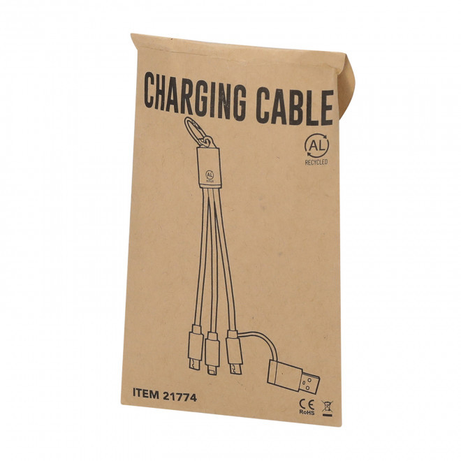 CABLE DE CHARGE RECYCLE PERSONNALISABLE 'FIBOU SMART MINI'