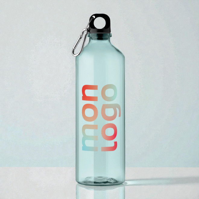 GOURDE PUBLICITAIRE RPET AVEC MOUSQUETON 750ML 'MANCYU'