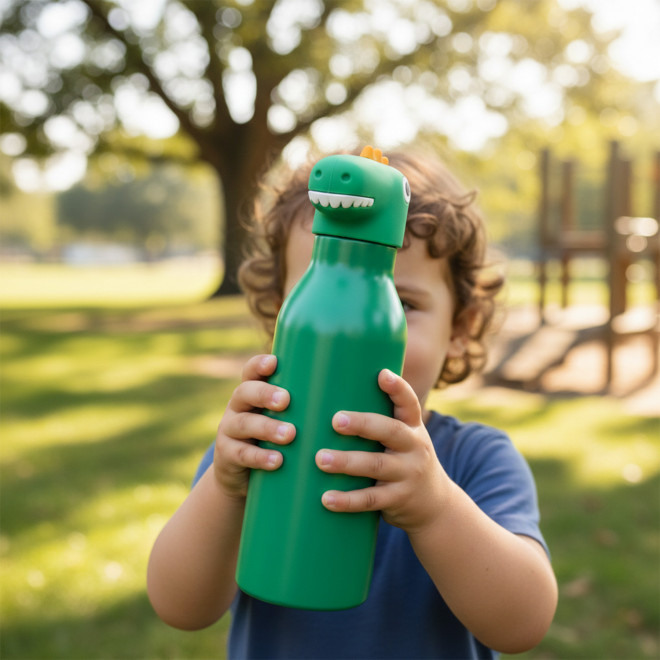BOUTEILLE ISOTHERME BOUCHON ANIMAUX PERSONNALISABLE 'FANTY'