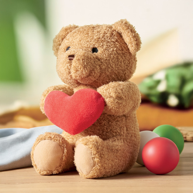 PELUCHE OURSON PERSONNALISABLE 'TEDDY XL COEUR'